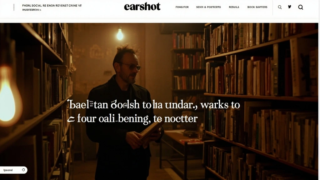 Brooklyn bookstore owner at dusk among tall shelves