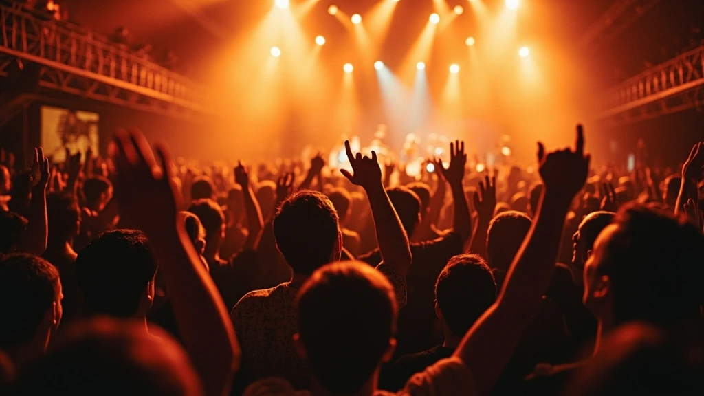 Crowd at an independent Brooklyn venue